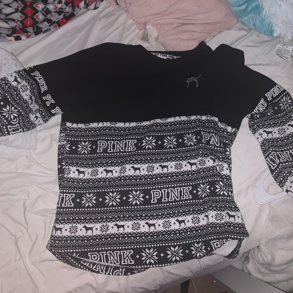 christmas pink sweater